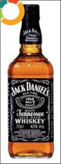 STICLA GOALA CU DOP WHISKY JACK DANIELS , 700 ML , IMPECABILA ! foto