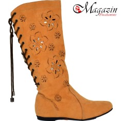 Cizme de vara din piele - Geno del tu by Catalin Botezatu - Model 132CS foto