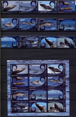 AITUTAKI 2012 BALENE SI DELFINI VALOARE NOMINALA 185 foto