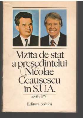 C6686 VIZITA DE STAT A PRESEDINTELUI NICOLAE CEAUSESCU IN S.U.A. foto