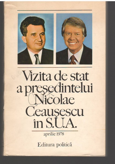 C6686 VIZITA DE STAT A PRESEDINTELUI NICOLAE CEAUSESCU IN S.U.A.