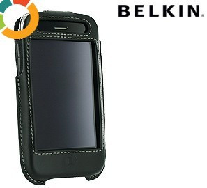 Husa Belkin neagra din piele naturala pentru Iphone 3G/3GS foto