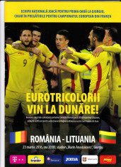 Program meci fotbal ROMANIA - LITUANIA 23.03.2016 foto