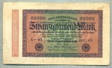 A 258 BANCNOTA-GERMANIA -20 000 MARK-anul 1923-SERIA 302768-starea care se vede, Europa