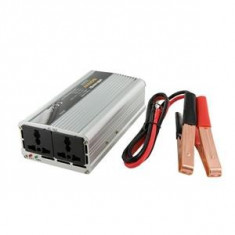Whitenergy invertor DC/AC de la 12V DC la 230V AC 400W, 2 AC receptacle foto