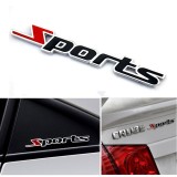 Emblema auto Sports metalic autoadeziv inclus