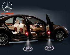 Set proiectoare portiere LED logo dedicate Mercedes-Benz noi foto