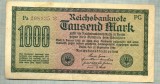 A 273 BANCNOTA-GERMANIA - 1000 MARK- anul 1922 -SERIA 208935-starea care se vede