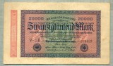 A 263 BANCNOTA-GERMANIA -20 000 MARK-anul 1923-SERIA 278429-starea care se vede