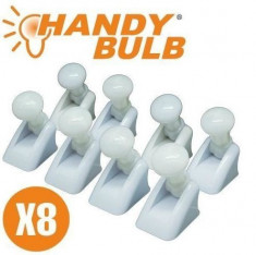 Set complet 8 becuri Handy Bulb LED bec fara fir cu intrerupator foto