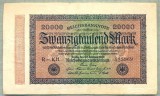 A 254 BANCNOTA-GERMANIA -20 000 MARK- anul 1923-SERIA 525969-starea care se vede