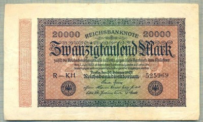 A 254 BANCNOTA-GERMANIA -20 000 MARK- anul 1923-SERIA 525969-starea care se vede foto
