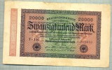A 291 BANCNOTA-GERMANIA -20 000 MARK-anul 1923-SERIA 212410-starea care se vede, Europa