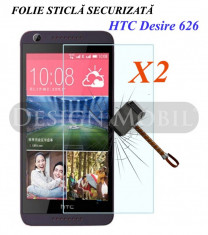 2X FOLIE DE STICLA HTC DESIRE 626 TEMPERED GLASS SUPER OFERTA (2 BUC) foto