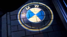 Set proiectoare portiere LED logo BMW dedicate noi foto