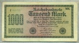 A 269 BANCNOTA-GERMANIA - 1000 MARK- anul 1922 -SERIA 048721-starea care se vede, Europa