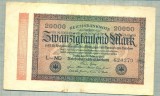 A 290 BANCNOTA-GERMANIA -20 000 MARK-anul 1923-SERIA 620379-starea care se vede