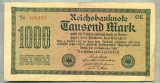 A 279 BANCNOTA-GERMANIA - 1000 MARK- anul 1922 -SERIA 326487-starea care se vede