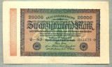 A 264 BANCNOTA-GERMANIA -20 000 MARK-anul 1923-SERIA 393439-starea care se vede