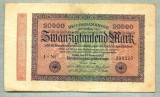 A 296 BANCNOTA-GERMANIA -20 000 MARK-anul 1923-SERIA 299220-starea care se vede