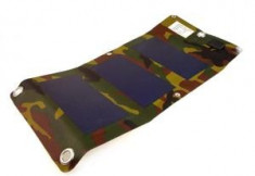 PowerNeed Sunen incarcator solar flexibil 3W, camuflaj foto