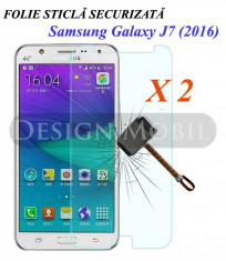 2X FOLIE DE STICLA SAMSUNG GALAXY J7 (2016) TEMPERED GLASS SUPER OFERTA (2 BUC) foto