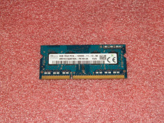 memorie ram laptop Hynix 4GB PC3L-12800 DDR3-1600MHz HMT451S6BFR8A-PBN0 foto