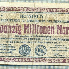 A 292 BANCNOTA-GERMANIA-20 MILLION MARK-anul 1923-SERIA FARA-starea care se vede