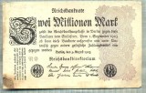 A 298 BANCNOTA-GERMANIA-2 MILLIONEN MARK-anul1923-SERIA FARA-starea care se vede, Europa