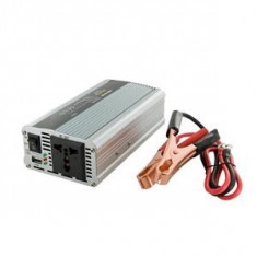 Whitenergy invertor DC/AC de la 12V DC la 230V AC 400W, USB foto