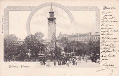 GIURGIU GRADINA CENTRU CIRCULATA 1902 EDITURA FELLMER FOTOGRAF CLASICA foto