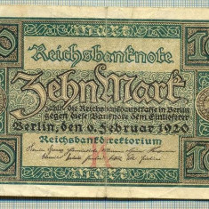 A 283 BANCNOTA-GERMANIA - 10 MARK- anul 1920 -SERIA 6592235-starea care se vede