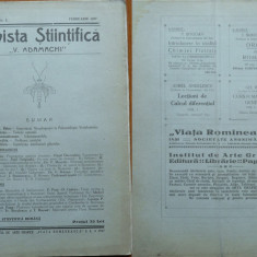 Revista Stiintifica V. Adamachi , Iasi , Februarie , 1927