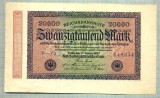 A 323 BANCNOTA-GERMANIA -20 000 MARK-anul 1923-SERIA 148354-starea care se vede