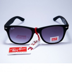 Ochelari De Soare Ray Ban Wayfarer Negru Mat 3 +Cadou Saculet Si Laveta foto