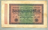 A 349 BANCNOTA-GERMANIA -20 000 MARK-anul 1923-SERIA 211922-starea care se vede, Europa