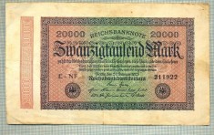 A 349 BANCNOTA-GERMANIA -20 000 MARK-anul 1923-SERIA 211922-starea care se vede
