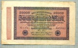 A 344 BANCNOTA-GERMANIA -20 000 MARK-anul 1923-SERIA 695881-starea care se vede, Europa