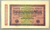 A 314 BANCNOTA-GERMANIA -20 000 MARK-anul 1923-SERIA 695110-starea care se vede