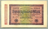 A 314 BANCNOTA-GERMANIA -20 000 MARK-anul 1923-SERIA 695110-starea care se vede, Europa