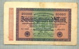 A 350 BANCNOTA-GERMANIA -20 000 MARK-anul 1923-SERIA 168365-starea care se vede, Europa