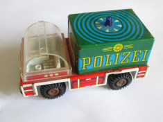 RARA! MINI MASINUTA POLIZEI R.DG.DIN TABLA SI PLASTIC ANII 80 foto