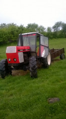 tractor zetor 4x4 cu remorca foto