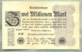 A 303 BANCNOTA-GERMANIA-2 MILLIONEN MARK-anul1923-SERIA FARA-starea care se vede, Europa