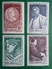 Romania 1964 LP 591 - serie nestampilata MNH &amp;quot;Festivalul George Enescu&amp;quot; foto