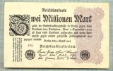 A 306 BANCNOTA-GERMANIA-2 MILLIONEN MARK-anul1923-SERIA FARA-starea care se vede, Europa