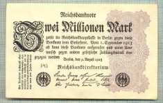 A 306 BANCNOTA-GERMANIA-2 MILLIONEN MARK-anul1923-SERIA FARA-starea care se vede