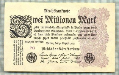 A 306 BANCNOTA-GERMANIA-2 MILLIONEN MARK-anul1923-SERIA FARA-starea care se vede foto