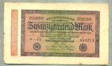 A 340 BANCNOTA-GERMANIA -20 000 MARK-anul 1923-SERIA 850274-starea care se vede, Europa