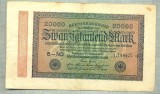 A 326 BANCNOTA-GERMANIA -20 000 MARK-anul 1923-SERIA 139965-starea care se vede